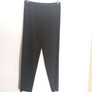 Misook Women’s Petite Large Black Stretch Pull On Business Office Casual Pants